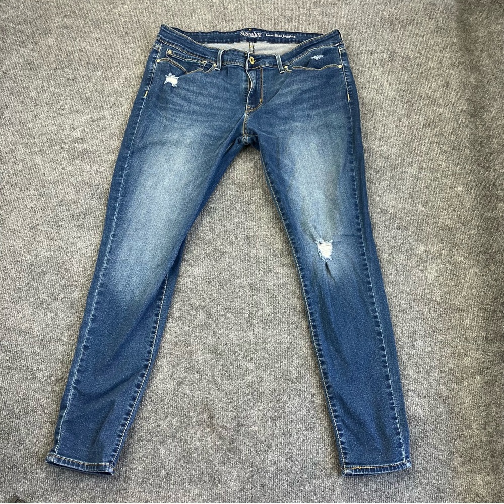Blue Distressed Women Jeans